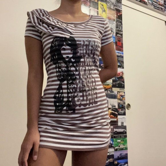 Dolce and gabbana striped top/mini dress - Picture 1 of 4